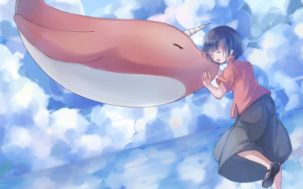 Anime Big Fish & Begonia HD Desktop Wallpaper | Background Image