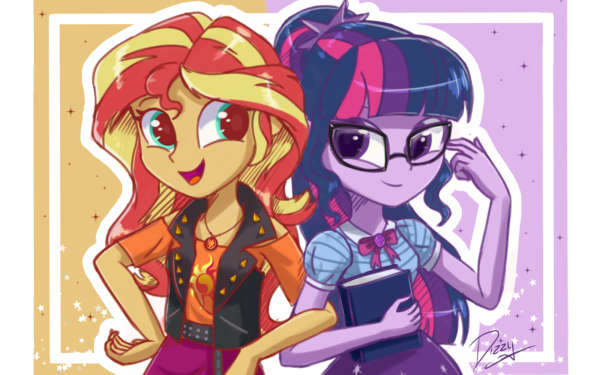 TV Show My Little Pony: Equestria Girls My Little Pony Sunset Shimmer Sci-Twi HD Wallpaper | Background Image