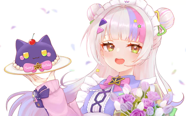 hololive Murasaki Shion Anime Virtual Youtuber HD Desktop Wallpaper | Background Image