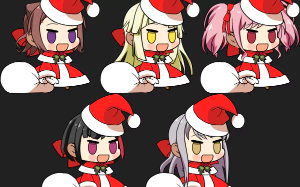 santa hat Anime Padoru HD Desktop Wallpaper | Background Image