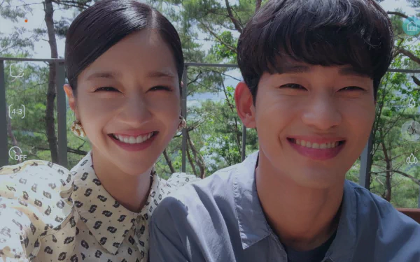  K-Drama Couple Smile Selfie