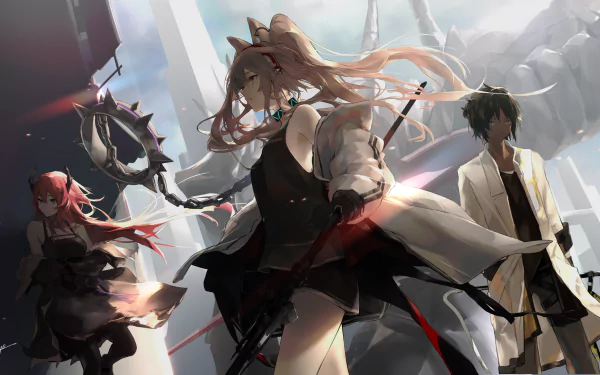 Thorns (Arknights) Surtr (Arknights) Angelina (Arknights) video game Arknights HD Desktop Wallpaper | Background Image