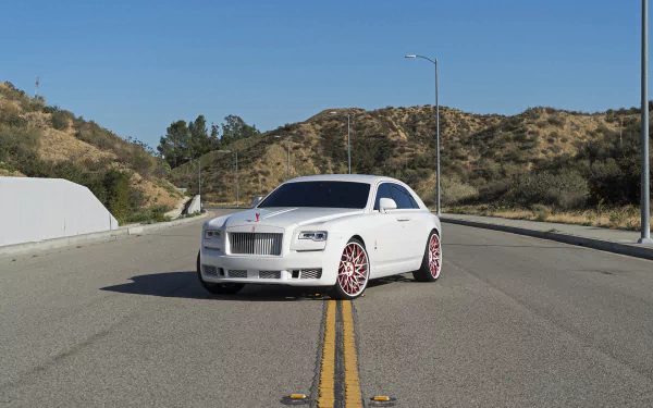 white car vehicle Rolls-Royce Ghost HD Desktop Wallpaper | Background Image