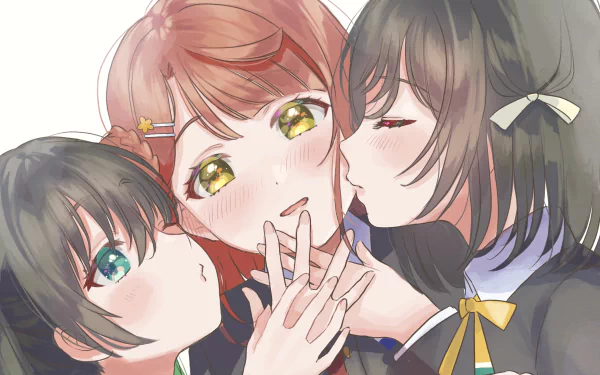 Ayumu Uehara Yu Takasaki Shioriko Mifune Anime Love Live! Nijigasaki High School Idol Club HD Desktop Wallpaper | Background Image