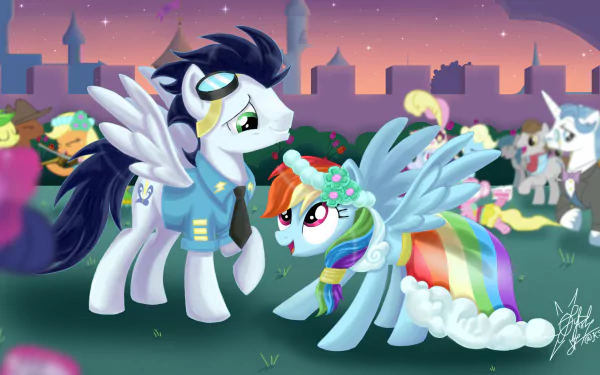 Applejack (My Little Pony) Rainbow Dash Soarin (My Little Pony) TV Show My Little Pony: Friendship Is Magic HD Desktop Wallpaper | Background Image