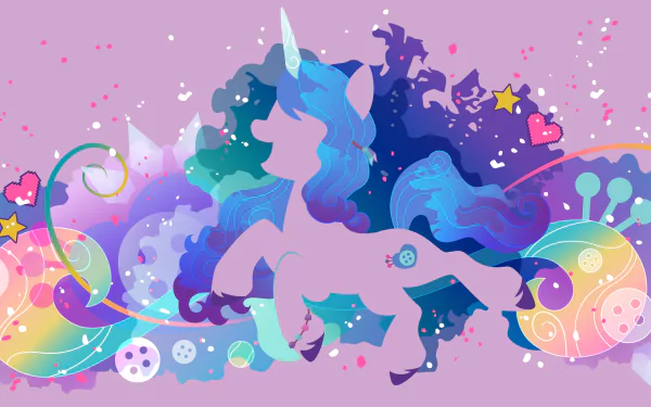 minimalist Izzy Moonbow movie My Little Pony: A New Generation HD Desktop Wallpaper | Background Image