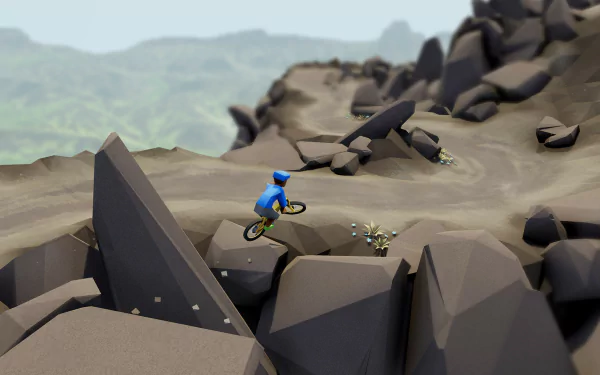 video game Lonely Mountains: Downhill HD Desktop Wallpaper | Background Image