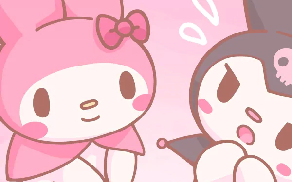 My Melody (Onegai My Melody) Kuromi (Onegai My Melody) Anime Onegai My Melody HD Desktop Wallpaper | Background Image