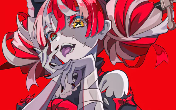 hololive Kureiji Ollie Anime Virtual Youtuber HD Desktop Wallpaper | Background Image