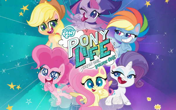 Rainbow Dash Applejack (My Little Pony) Pinkie Pie Rarity (My Little Pony) Fluttershy (My Little Pony) Twilight Sparkle TV Show My Little Pony: Pony Life HD Desktop Wallpaper | Background Image