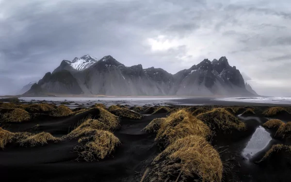 Iceland nature Vestrahorn HD Desktop Wallpaper | Background Image