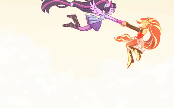 Sunset Shimmer Sci-Twi (My Little Pony) movie My Little Pony: Equestria Girls - Forgotten Friendship HD Desktop Wallpaper | Background Image