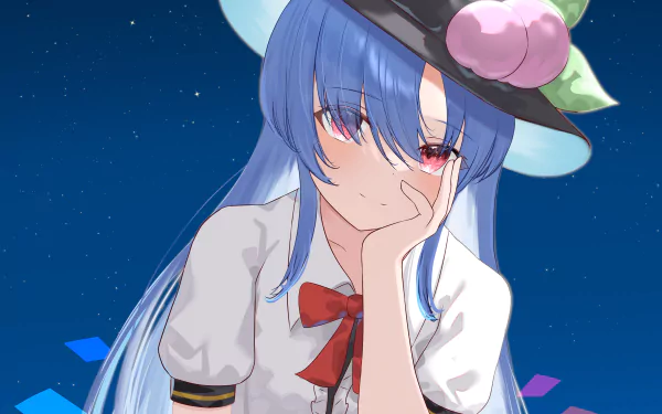 Tenshi Hinanawi Anime Touhou HD Desktop Wallpaper | Background Image