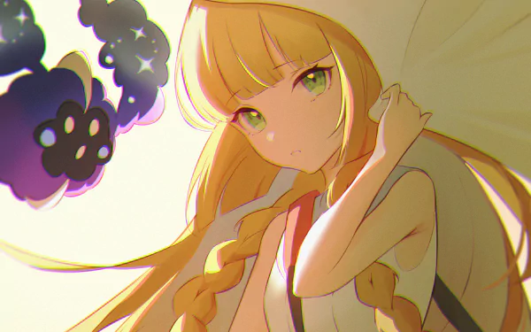 Cosmog (Pokémon) Lillie (Pokemon) Anime Pokemon HD Desktop Wallpaper | Background Image