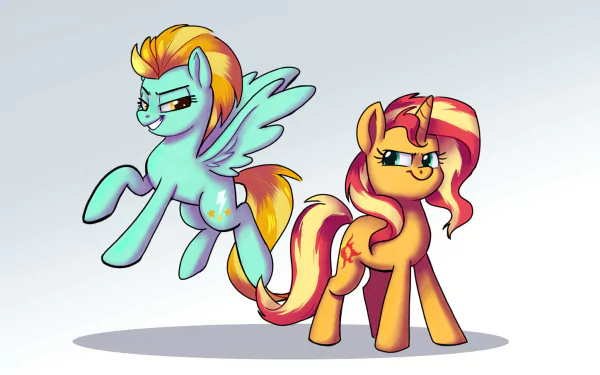 Lightning Dust Sunset Shimmer TV Show My Little Pony: Friendship Is Magic HD Desktop Wallpaper | Background Image