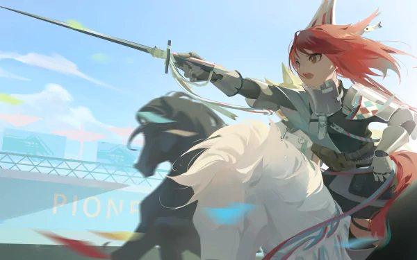 Flametail (Arknights) video game Arknights HD Desktop Wallpaper | Background Image