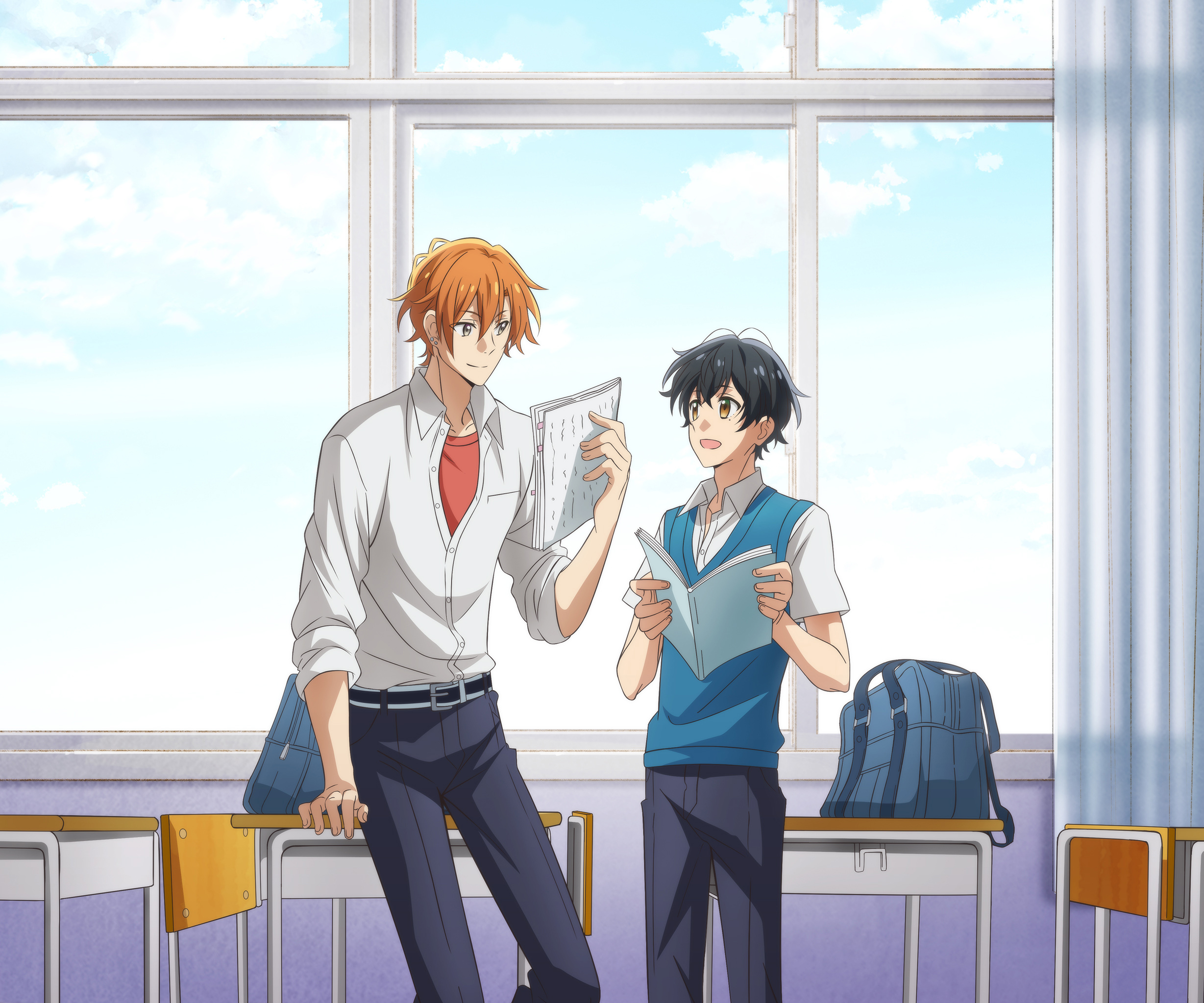 Anime Sasaki and Miyano HD Wallpaper | Background Image