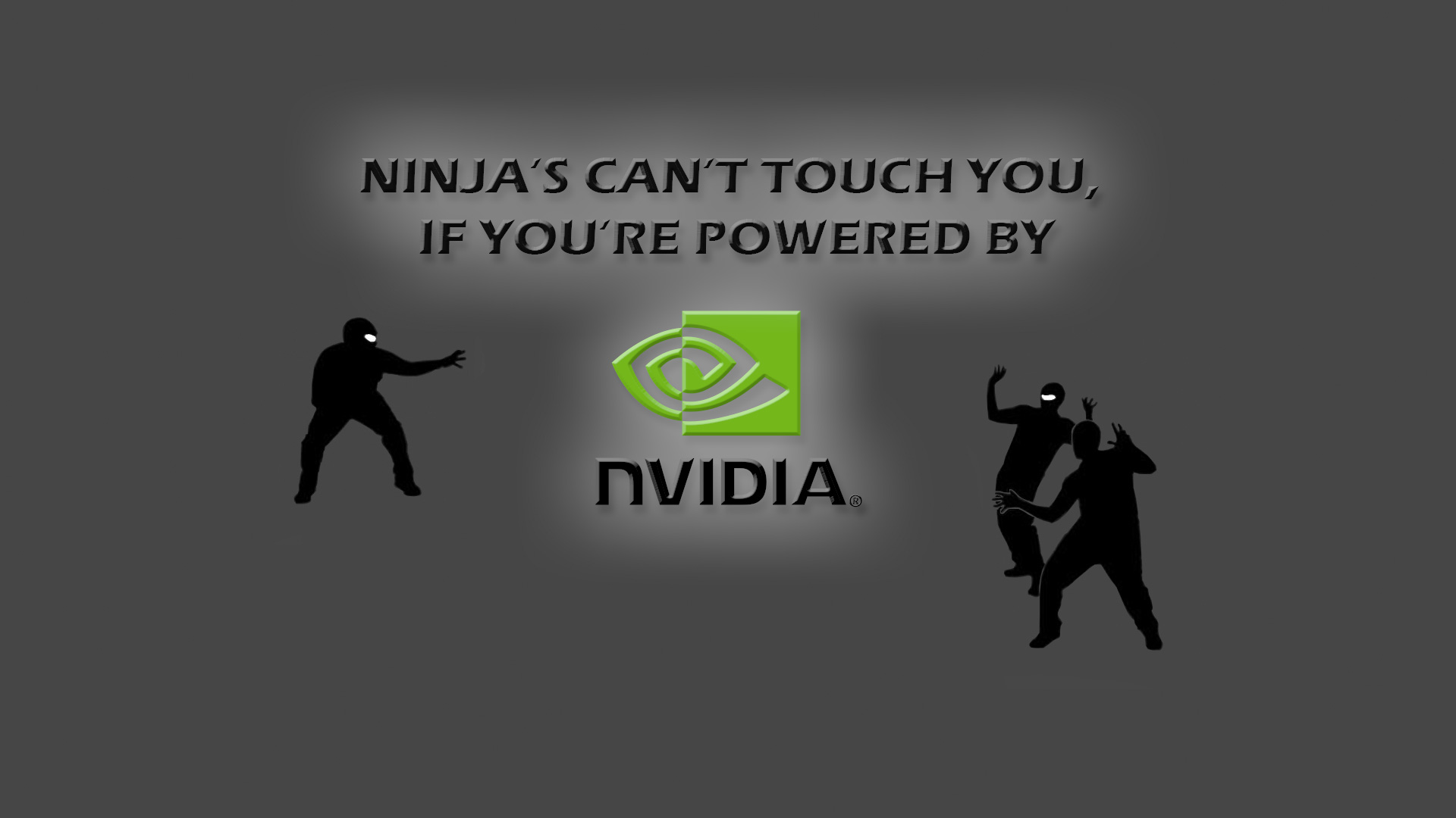 A playful ninja character adding humor to your screen.
