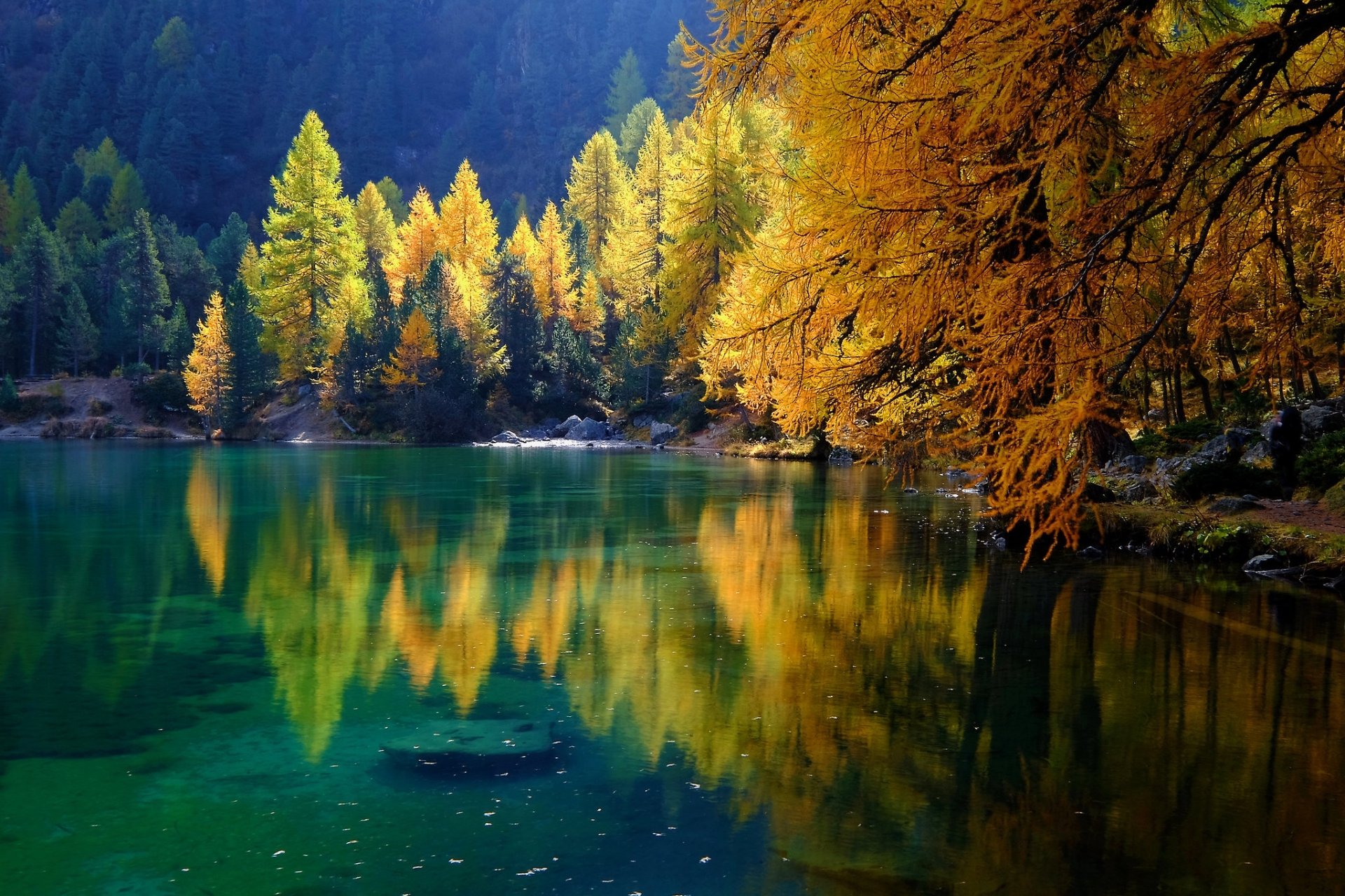Serene Lake Reflections: Stunning HD Nature Wallpaper | 2048x1365 ...