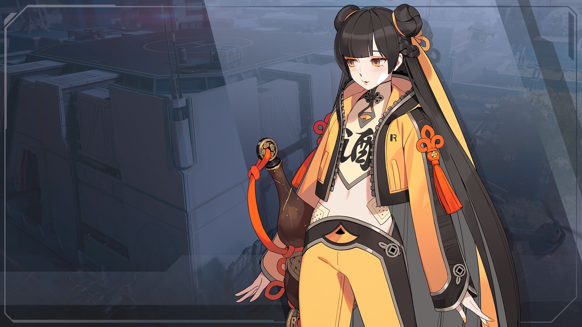 HD wallpaper featuring Eternal Return game character with urban background for desktop.