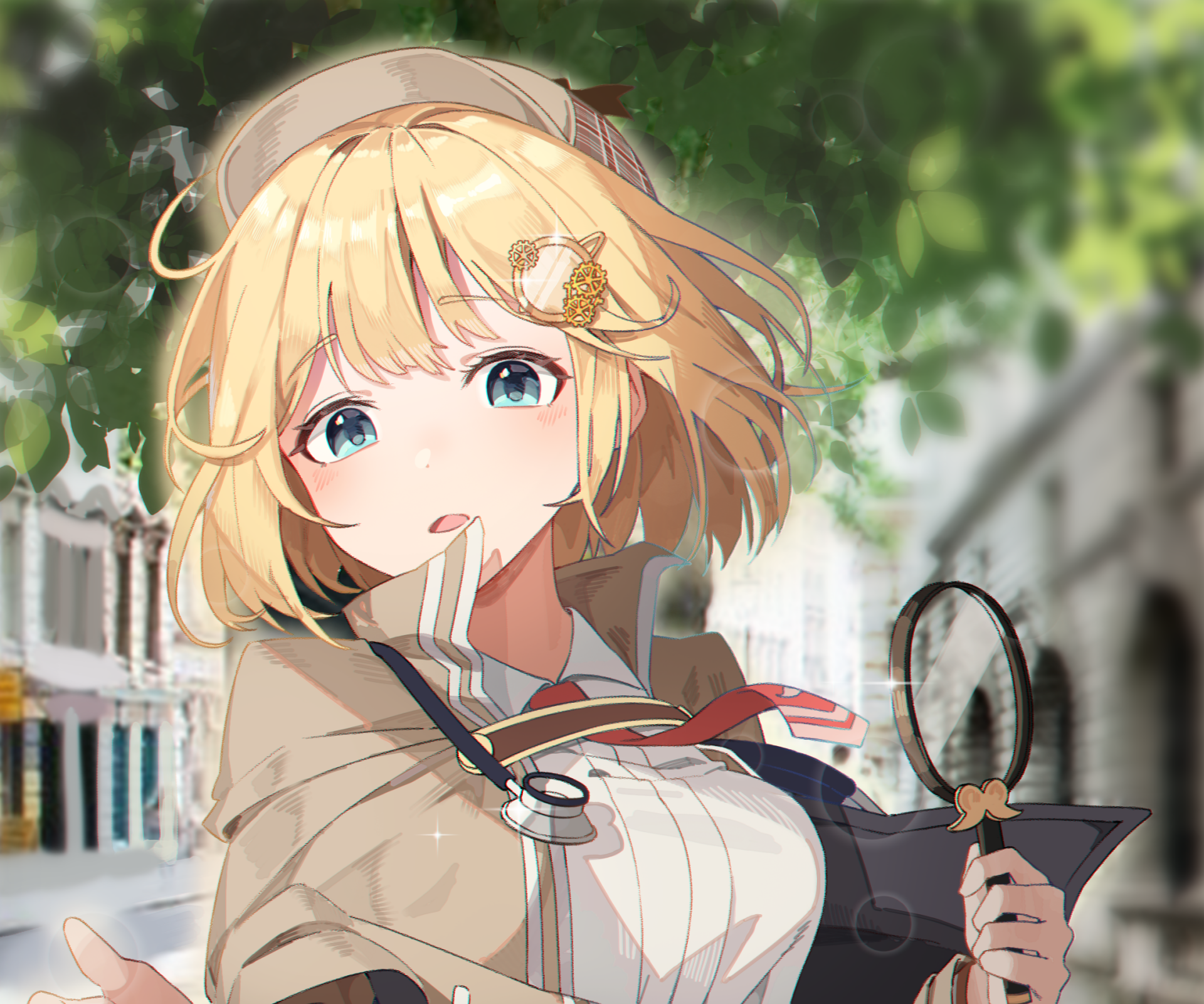 Download Detective Hololive Watson Amelia Anime Virtual Youtuber HD Wallpaper