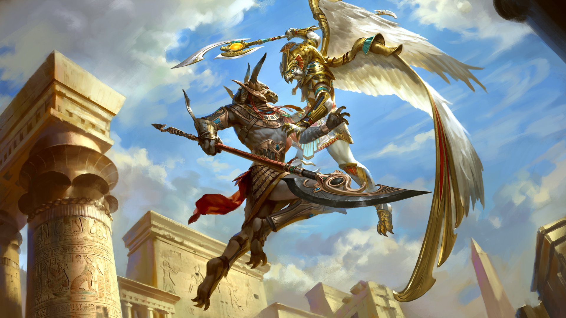 Download Horus (Smite) Set (Smite) Video Game Smite 4k Ultra HD Wallpaper
