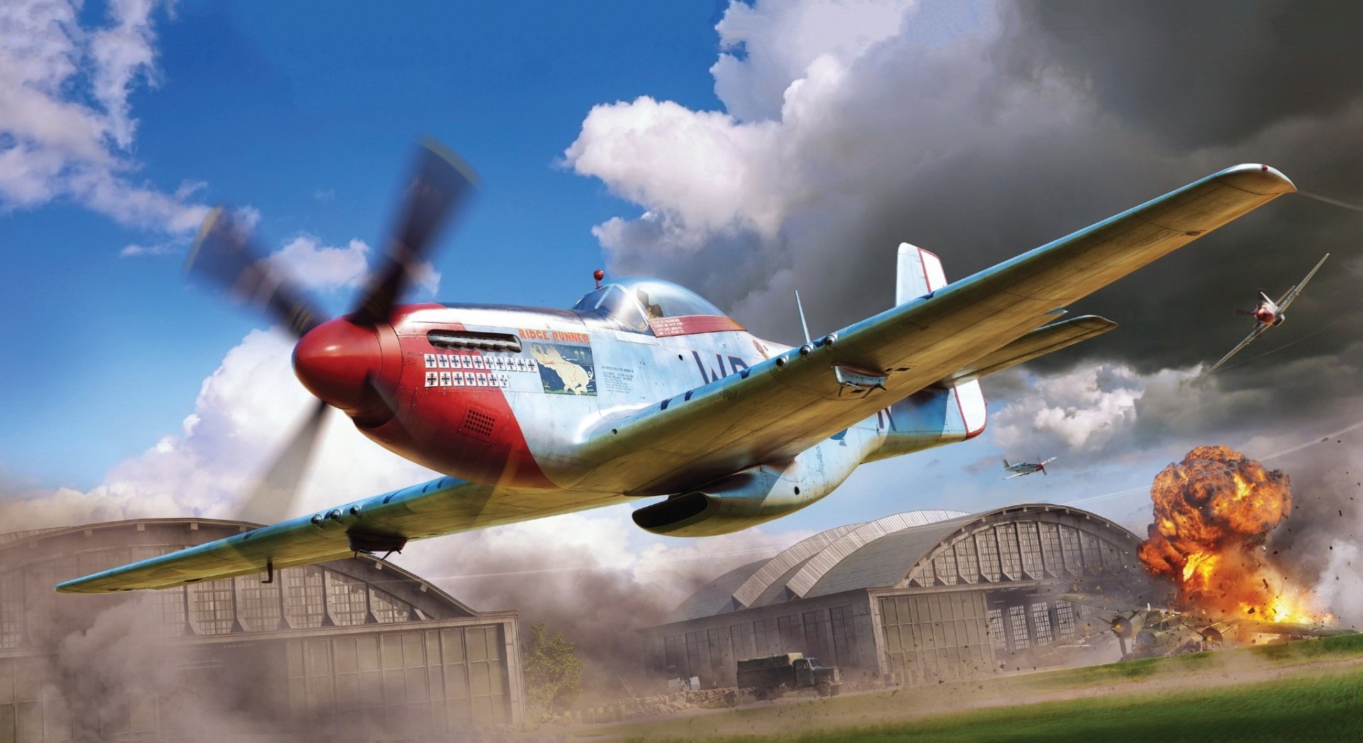 Download Warplane Military North American P-51 Mustang HD Wallpaper