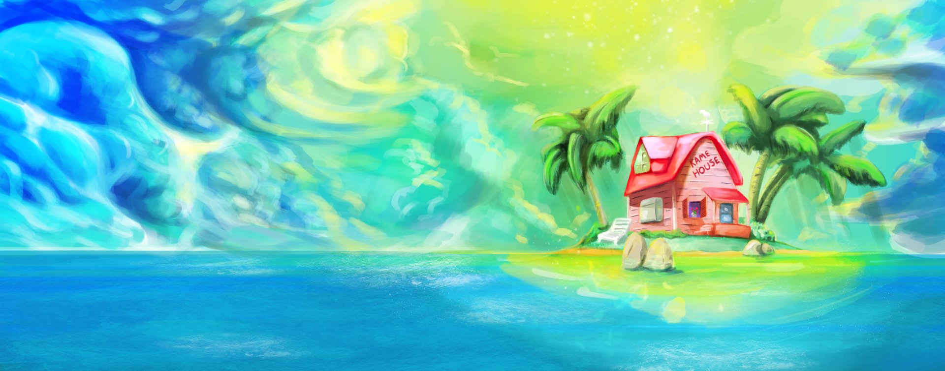 Download Kame House Anime Dragon Ball HD Wallpaper