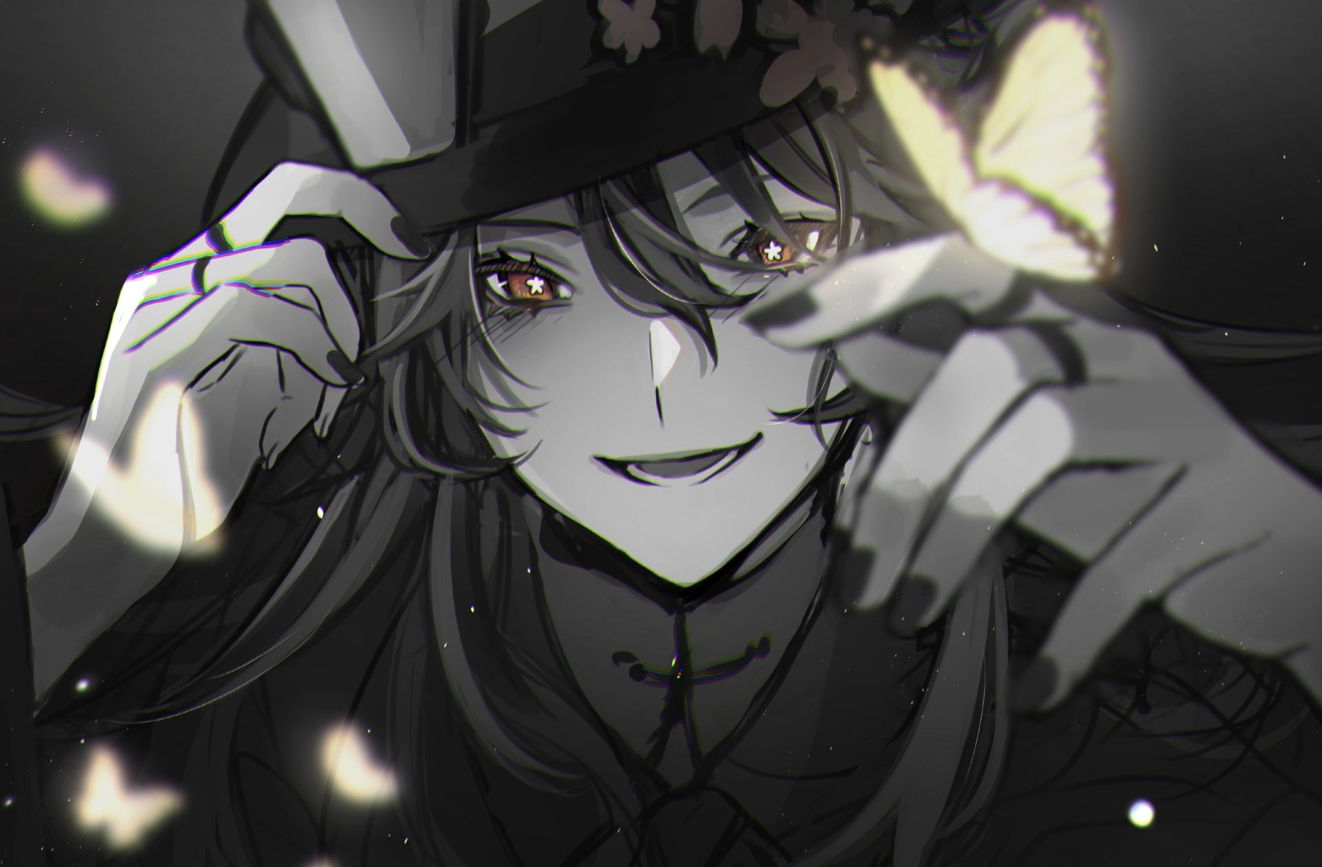 Download Hu Tao Video Game Genshin Impact HD Wallpaper by おるず