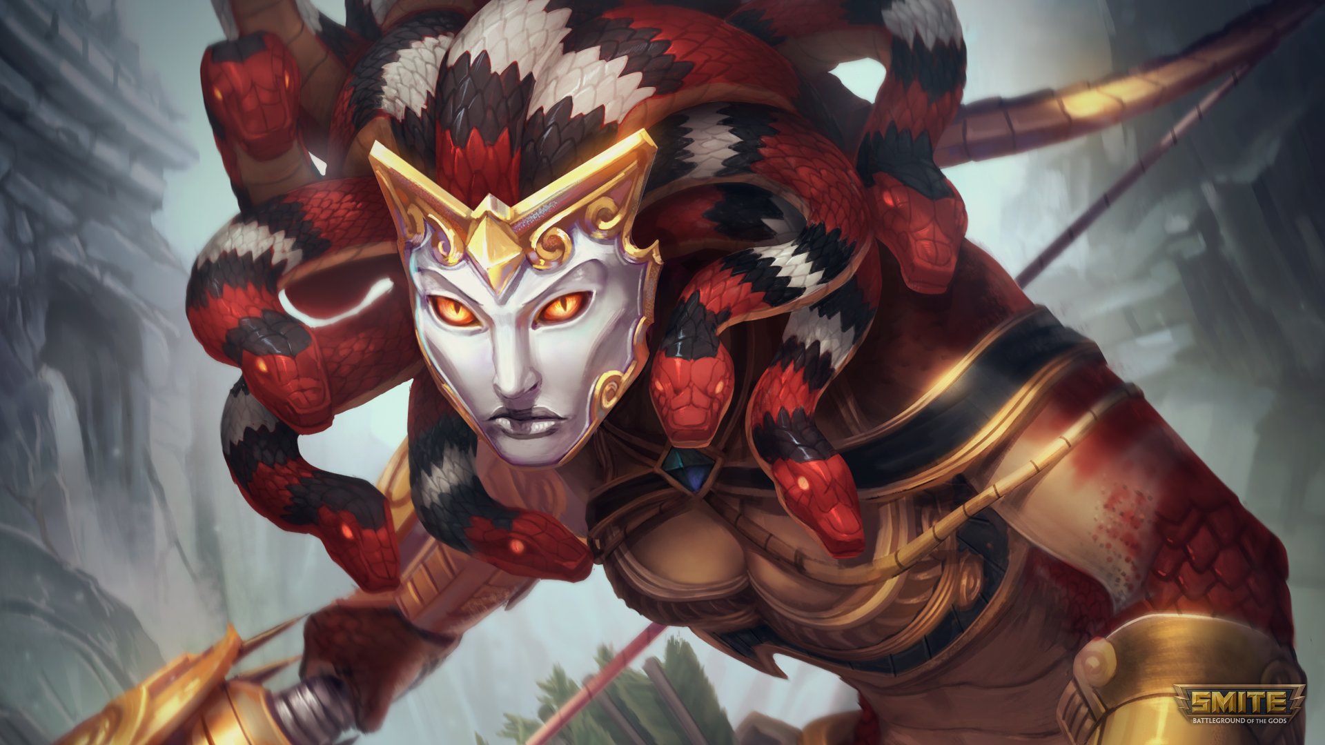 Download Medusa (Smite) Video Game Smite 4k Ultra HD Wallpaper