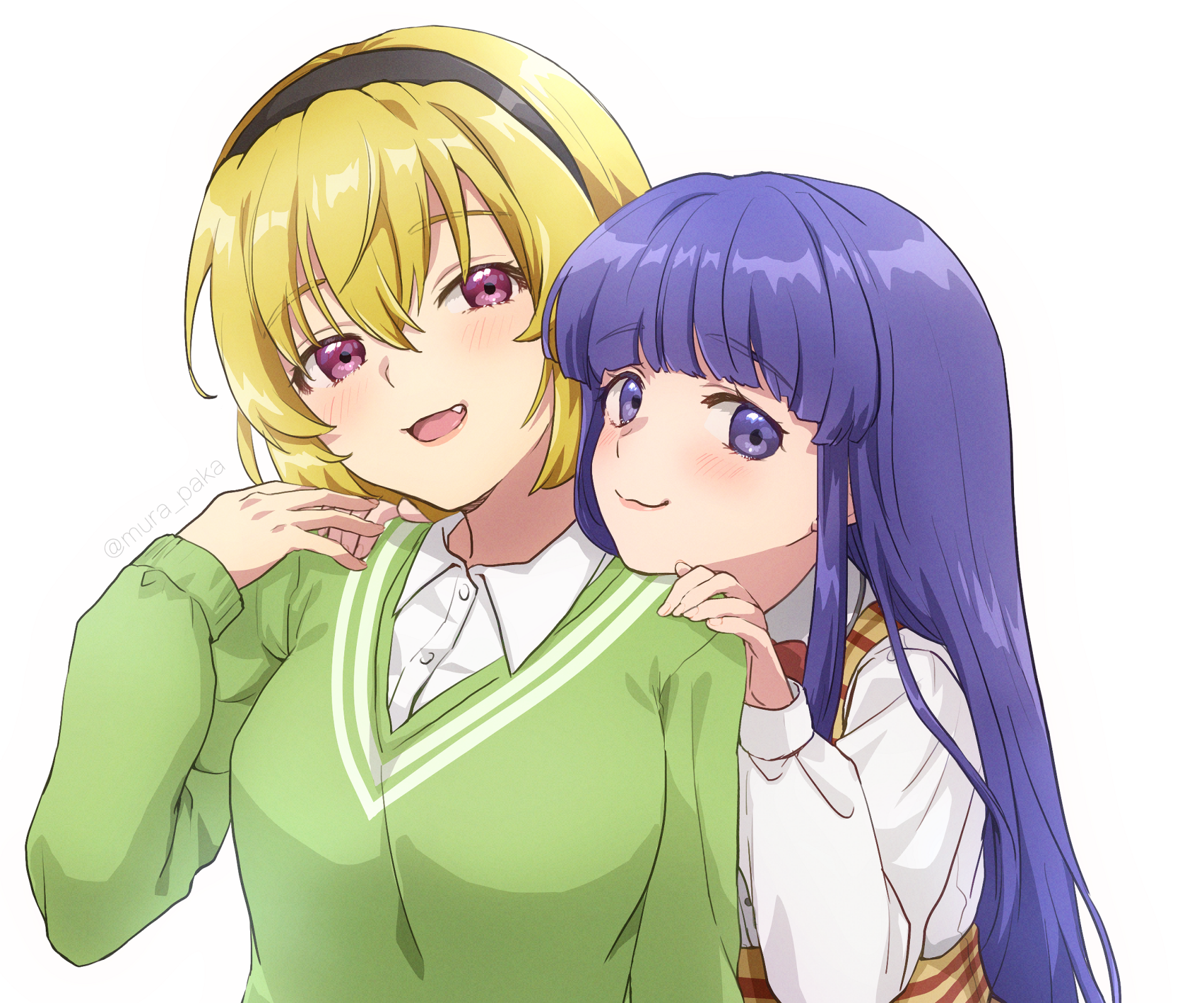 Download Hōjō Satoko Furude Rika Anime Higurashi When They Cry HD Wallpaper by mura_paka