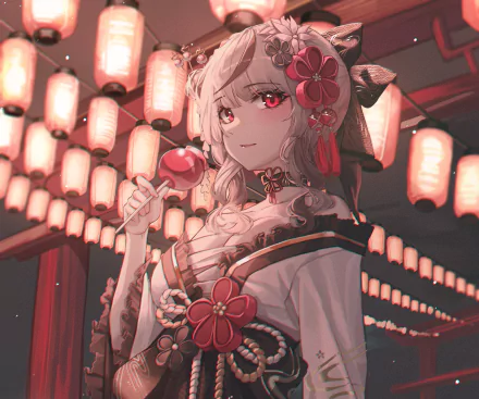 hololive Sakamata Chloe Anime Virtual Youtuber HD Desktop Wallpaper | Background Image