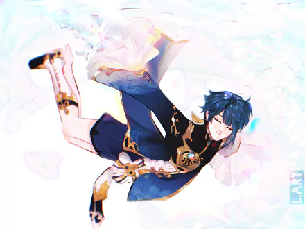 Xingqiu (Genshin Impact) video game Genshin Impact HD Desktop Wallpaper | Background Image