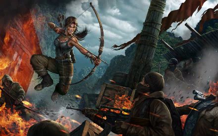 Lara Croft video game Tomb Raider (2013) HD Desktop Wallpaper | Background Image