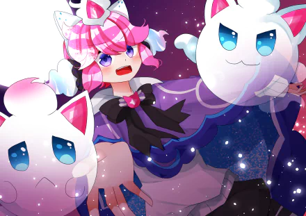 Strawberry Crepe Cookie video game COOKIE RUN: KINGDOM HD Desktop Wallpaper | Background Image