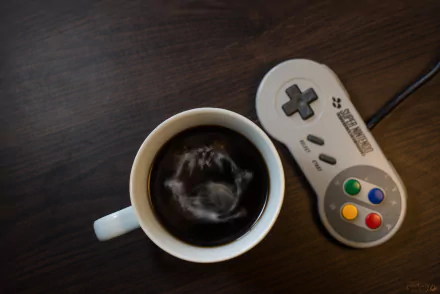 coffee SNES video game super nintendo HD Desktop Wallpaper | Background Image