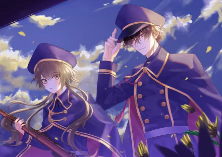 uniform Yanagi Aiji Hoshino Ichika video game Collar x Malice HD Desktop Wallpaper | Background Image