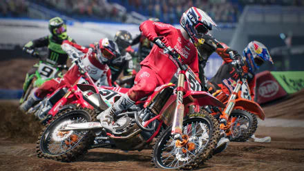 motocross video game Monster Energy Supercross - The Official Videogame 5 HD Desktop Wallpaper | Background Image