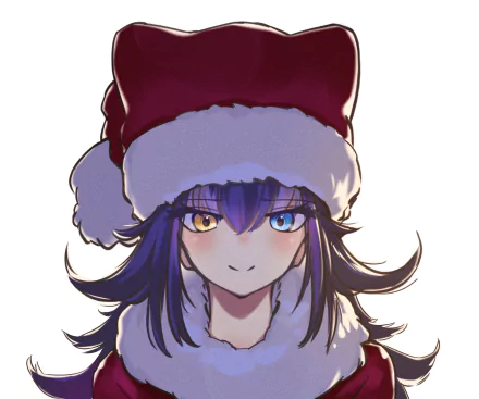 santa hat heterochromia Grey Wolf (Kemono Friends) Anime Kemono Friends HD Desktop Wallpaper | Background Image