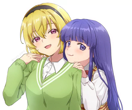 Hōjō Satoko Furude Rika Anime Higurashi When They Cry HD Desktop Wallpaper | Background Image