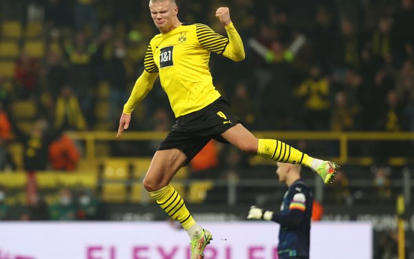 Sports Erling Haaland Soccer Player Borussia Dortmund HD Wallpaper | Background Image