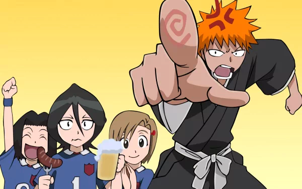 Karin Kurosaki Rukia Kuchiki Yuzu Kurosaki Ichigo Kurosaki Anime Bleach HD Desktop Wallpaper | Background Image