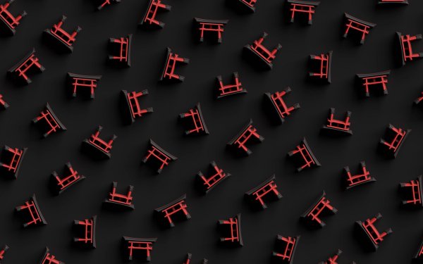 Artistic Pattern Torii HD Wallpaper | Background Image