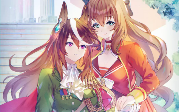 Maruzensky (Uma Musume) Symboli Rudolf Anime Uma Musume: Pretty Derby HD Desktop Wallpaper | Background Image