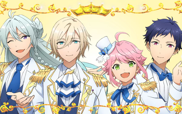 Eichi Tenshouin Tori Himemiya Wataru Hibiki Yuzuru Fushimi video game Ensemble Stars! HD Desktop Wallpaper | Background Image