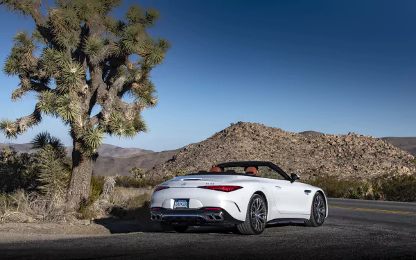 cabriolet Mercedes-AMG SL 55 4MATIC vehicle Mercedes-AMG SL HD Desktop Wallpaper | Background Image