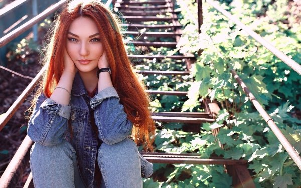 Women Model Redhead HD Wallpaper | Background Image
