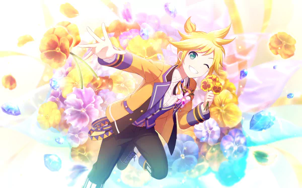 Len Kagamine video game Project Sekai: Colorful Stage! feat. Hatsune Miku HD Desktop Wallpaper | Background Image