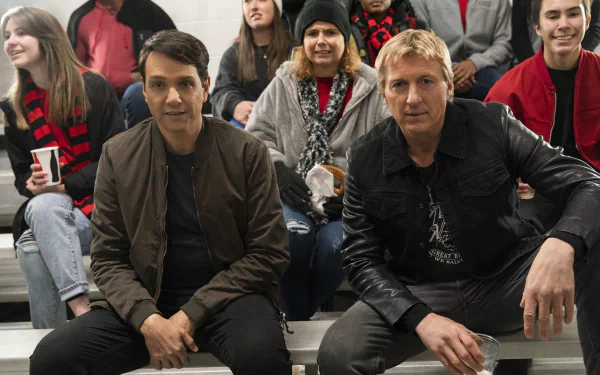 William Zabka Johnny Lawrence Ralph Macchio Daniel LaRusso TV Show Cobra Kai HD Desktop Wallpaper | Background Image