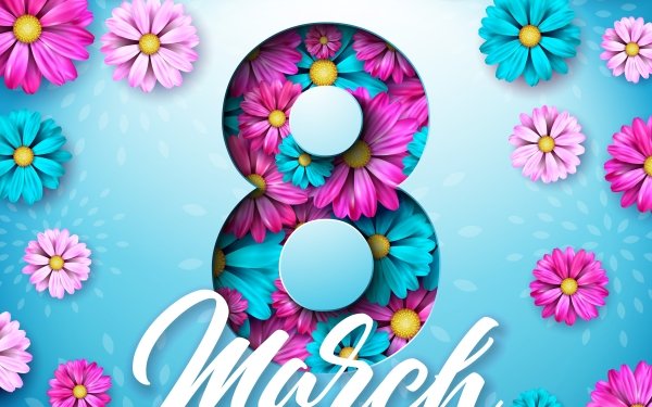 Holiday Women's Day Flower HD Wallpaper | Background Image